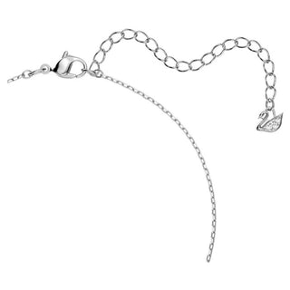 Swarovski Sparkling Dance necklace, Round cut, White, Rhodium plated -  5286137