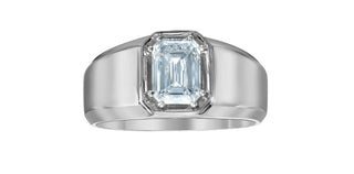 14K White Gold Gents Lab-Grown Diamond Ring R6171WG/200