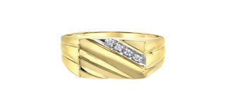 10K Yellow Gold Men’s Diamond Ring