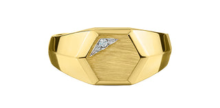 10K Yellow Gold Men’s Diamond Ring
