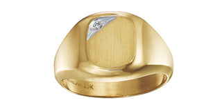 10K Yellow Gold Men’s Diamond Ring