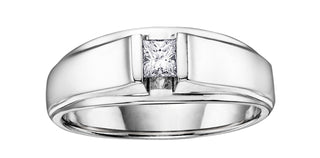 10K White Gold Men’s Diamond Ring