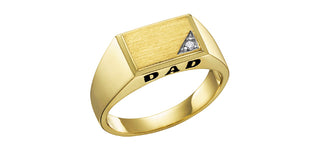 10K Yellow Gold Men’s Diamond Ring