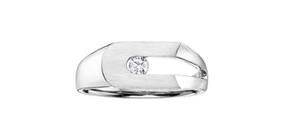 10K White Gold Men’s Diamond Ring