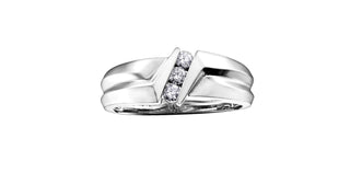 10K White Gold Men’s Diamond Ring