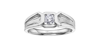 10K White Gold Men’s Diamond Ring