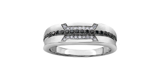 10K White Gold Men’s Diamond Ring