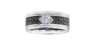 10K White Gold Men’s Diamond Ring
