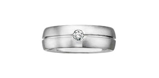 14K White Gold Men’s Diamond Ring
