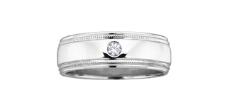 10K White Gold Men’s Diamond Ring