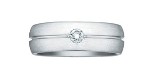 10K White Gold Men’s Diamond Ring