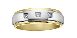 10K/10K Yellow & White Gold Men’s Diamond Ring