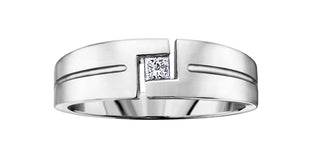 10K White Gold Men’s Diamond Ring