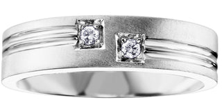 10K White Gold Men’s Diamond Ring