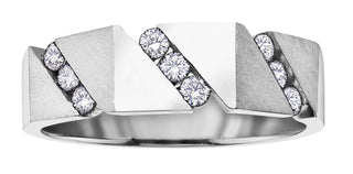 10K White Gold Men’s Diamond Ring