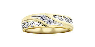 10K Yellow Gold Men’s Diamond Ring
