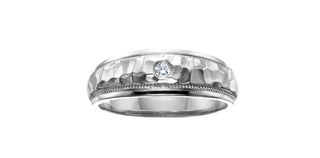 10K White Gold Men’s Diamond Ring