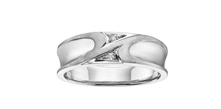 10K White Gold Men’s Diamond Ring