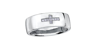 10K White Gold Men’s Diamond Ring