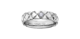 14K White Gold Men’s Diamond Ring