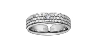 14K White Gold Men’s Diamond Ring