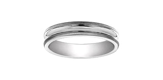 10K White Gold Men’s Textured Band