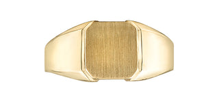 10K Yellow Gold Men’s Octagonal Signet Ring