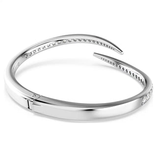 Swarovski Vienna bangle Round cut, Swan, White, Rhodium plated-5749200
