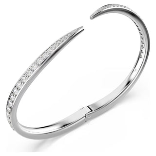 Swarovski Vienna bangle Round cut, Swan, White, Rhodium plated-5749200