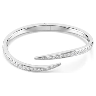 Swarovski Vienna bangle Round cut, Swan, White, Rhodium plated-5749200