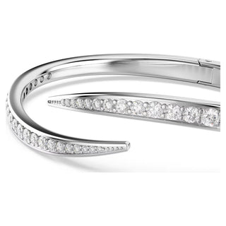 Swarovski Vienna bangle Round cut, Swan, White, Rhodium plated-5749200