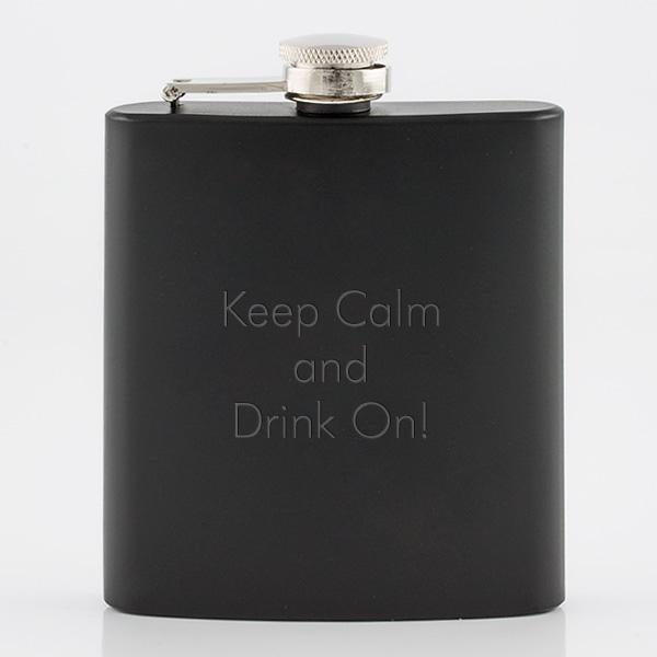 Stainless Steel Black Painted Flask