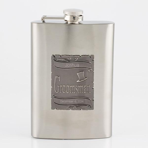 Groomsman Stainless Steel Flask