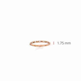 10K Rose Gold 0.18cttw Diamond Ring
