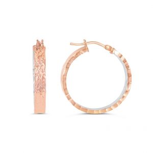 10K Rose Gold 15mm Earrings