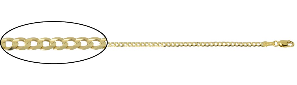 Flat beveled curb on sale chain