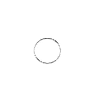Silver ring on a white background