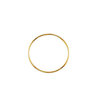 Pendientes de aro/durmiente/guardián de oro amarillo de 10 quilates de 30 mm