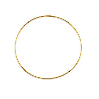 Gold hoop on a white background