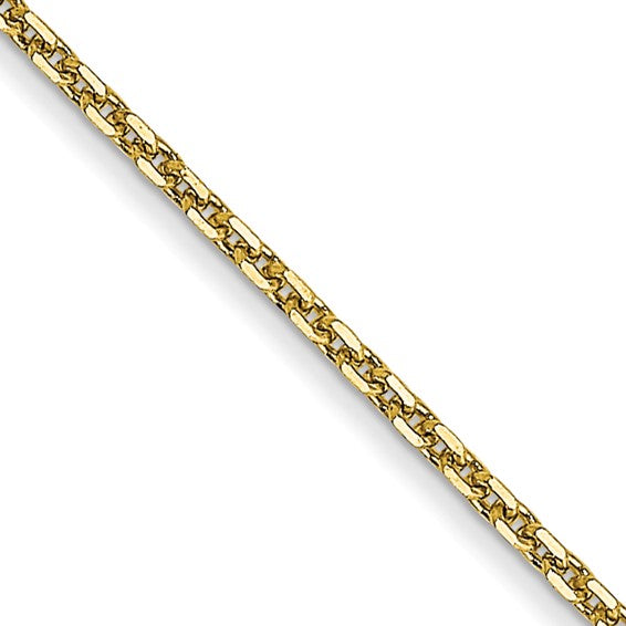 10K Gold 1.80mm Diamond-Cut Cable Chain