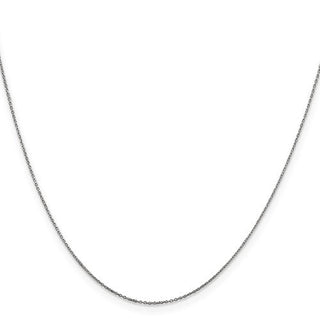 Cadena tipo cable con corte de diamante de 1,80 mm de oro de 10 quilates