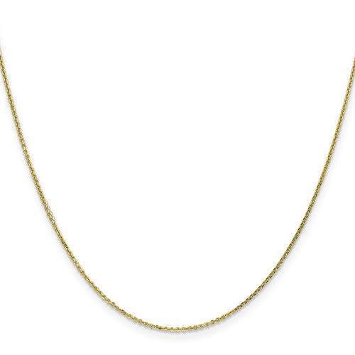 10K Gold 1.80mm Diamond-Cut Cable Chain