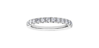 10k White Gold 1.50cttw Diamond Pave Ring, size 6.5