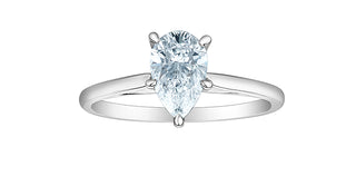 14K Gold 0.70-2.00cttw Lab Grown Diamond Pear Shape Solitaire Engagement Ring