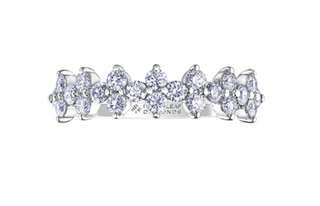 18K White, Yellow, or Rose Gold 0.77-1.00cttw Canadian Diamond Band