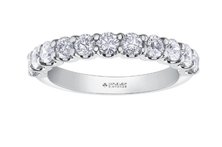 Diamond ring with a white background