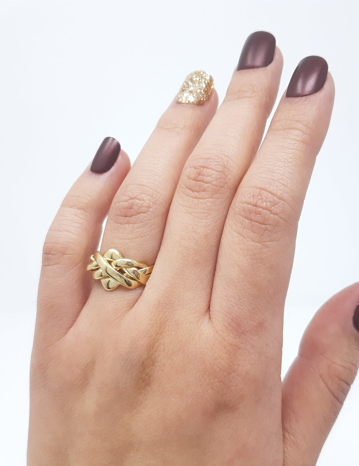 10K Yellow Gold Puzzle Ring