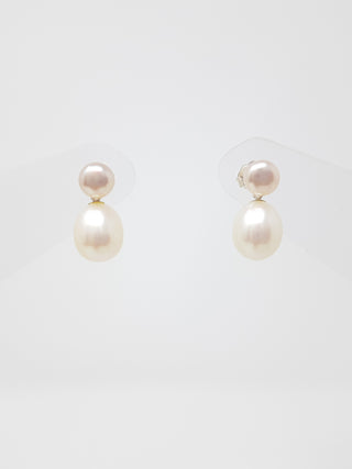 Pendientes de perlas de agua dulce