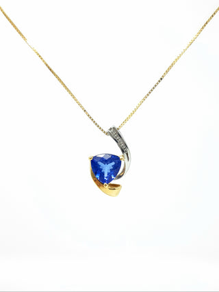 Tanzanite and Diamond Pendant