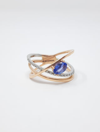 Tanzanite and Diamond Ring